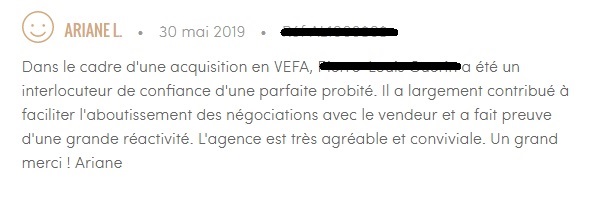 avis clients sur votre site immobilier