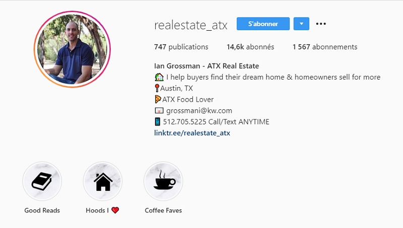 Instagram agence immobilière